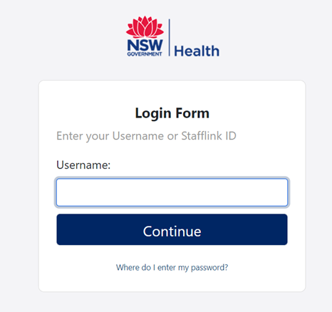 nsw health login